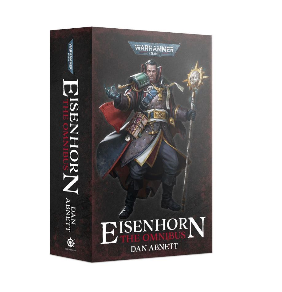 Warhammer 40000: Eisenhorn: The Omnibus book cover featuring Inquisitor Gregor Eisenhorn.