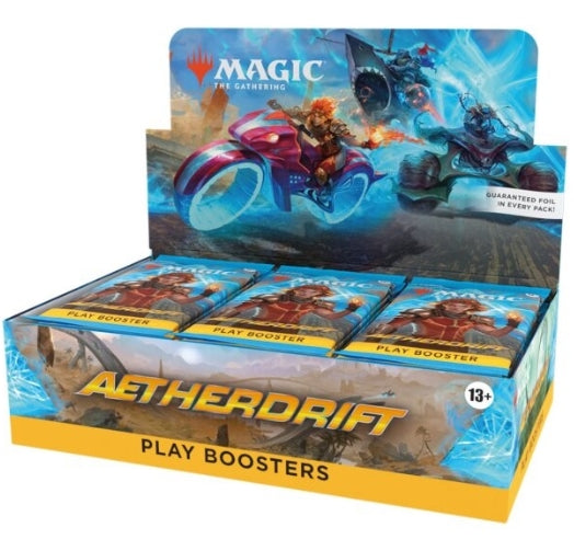 Magic the Gathering Aetherdrift Play Booster Display with 30 packs.