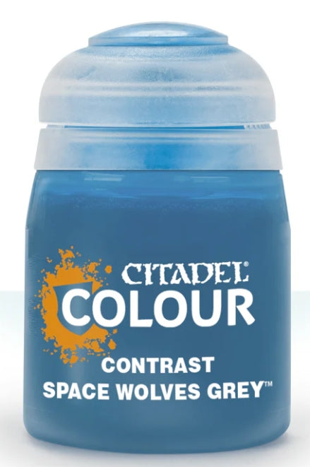 Citadel Paint: Space Wolves Grey Contrast Paint 18ml bottle.