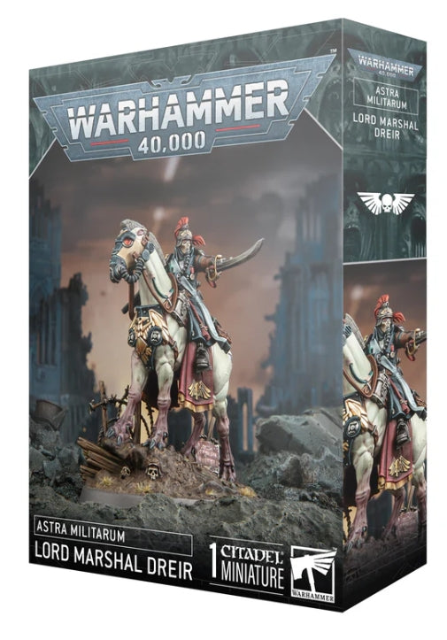 Warhammer 40000 Astra Militarum Krieg Lord-Marshal Dreir model kit.