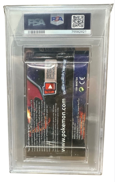 2019 Pokemon Hidden Fates Shiny Charizard Foil Pack PSA Graded Mint 9 in case.