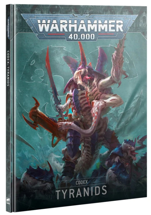 Warhammer 40000 Codex Tyranids 10th Edition book cover featuring a Tyranid creature.