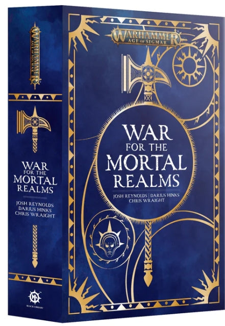 War For The Mortal Realms Black Library book cover featuring Warhammer Age of Sigmar design elements.