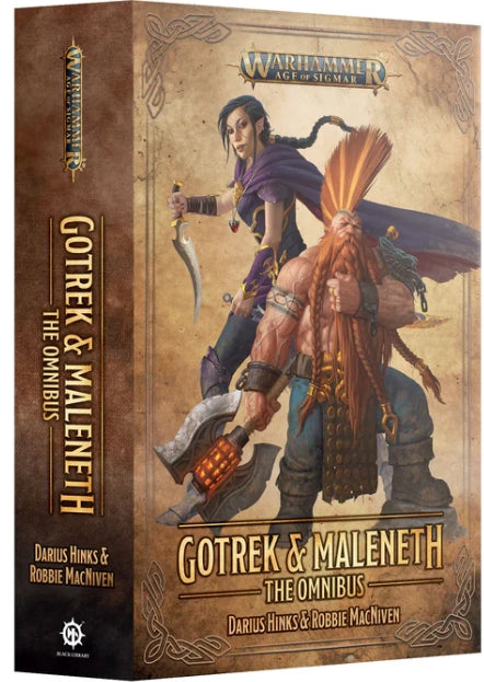 Gotrek & Maleneth: The Omnibus book cover featuring Warhammer Age of Sigmar characters.