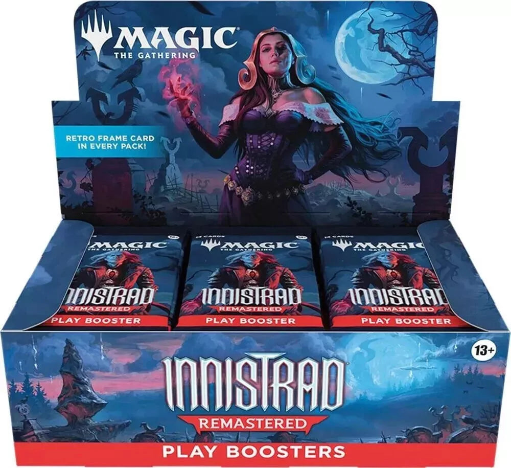 Magic The Gathering Innistrad Remastered Play Booster Box containing 36 packs.